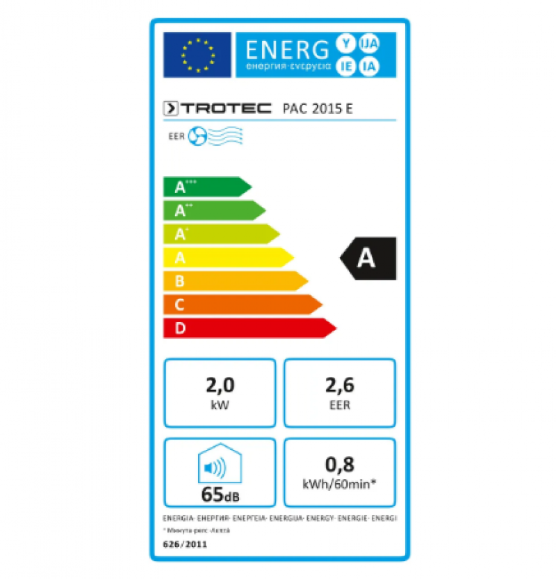 Trotec PAC 2015 E - Aer Condiționat Portabil 7000 BTU - imagine 10