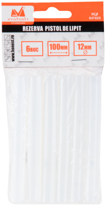 Rezerve Pistol Lipit 6 buc 100x11mm Evotools - imagine 2