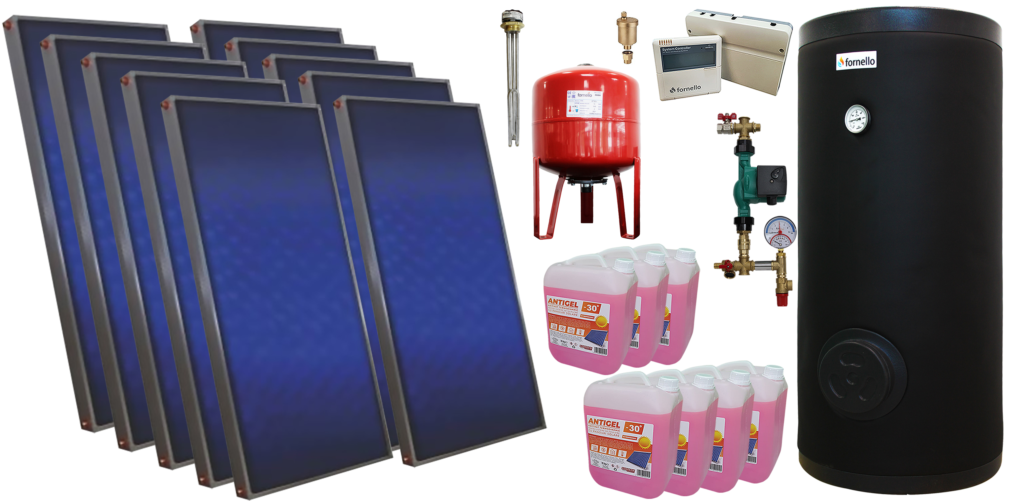 Pachet Solar Presurizat 10 Panouri Sunsystem