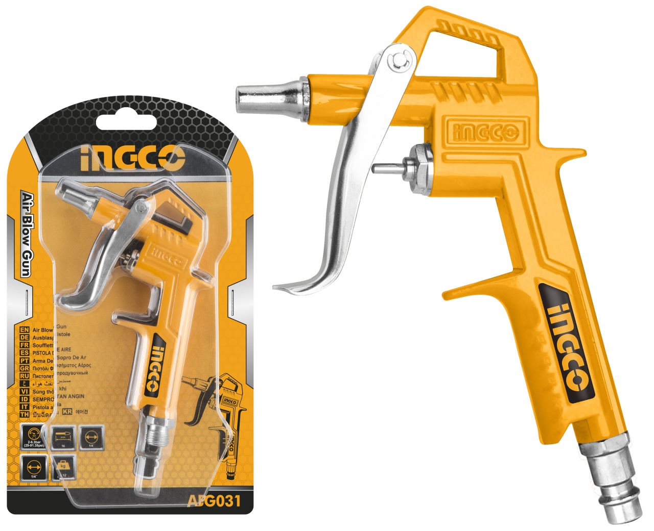 Pistol Suflat Aer INGCO ABG031 Profesional - imagine 2