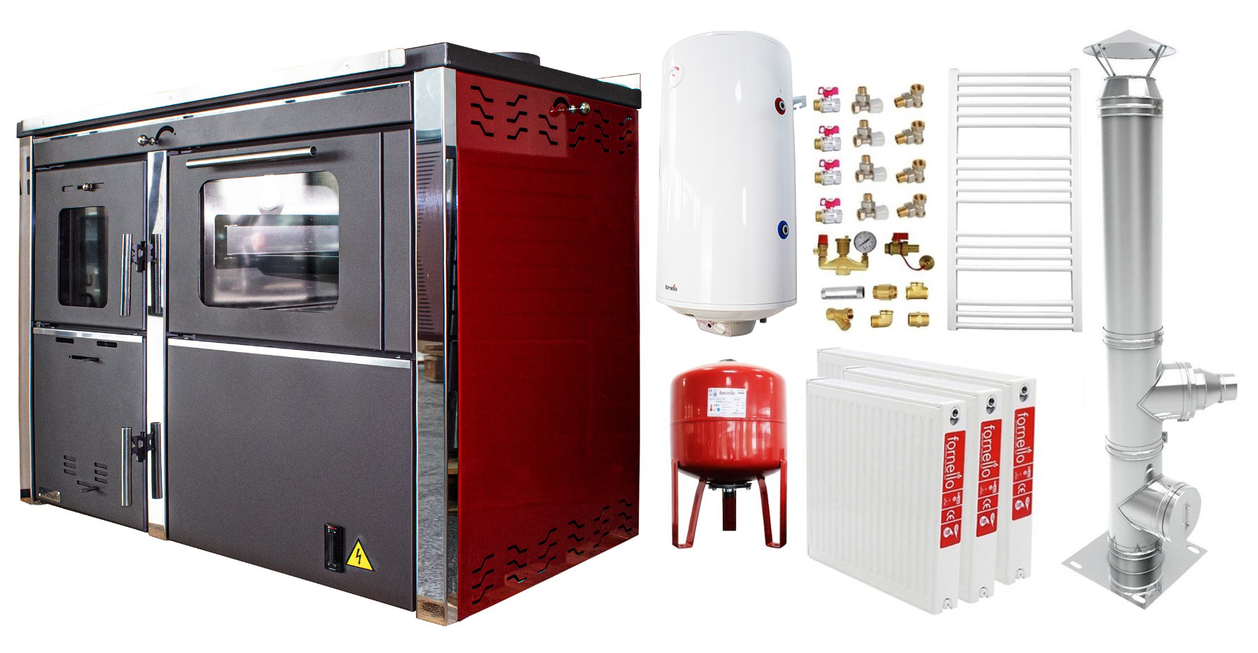 Pachet încălzire Fornello 34kW 2 camere complet