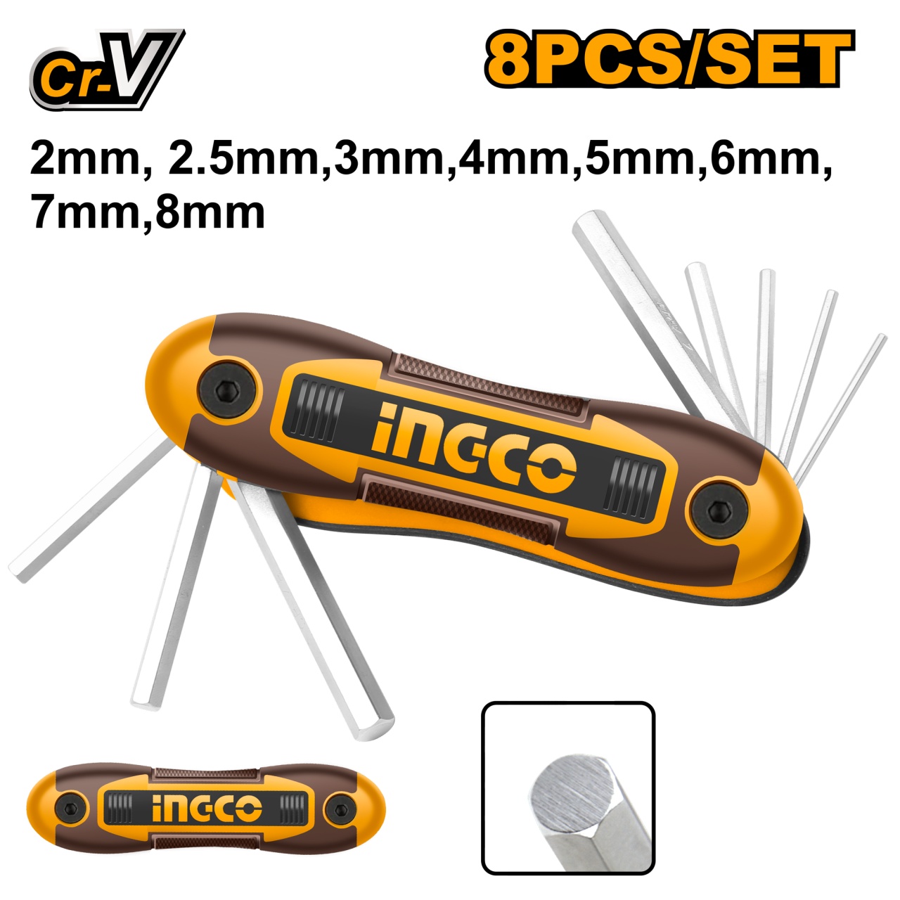 Set Imbus Multifuncțional INGCO 2-8mm HHK14081
