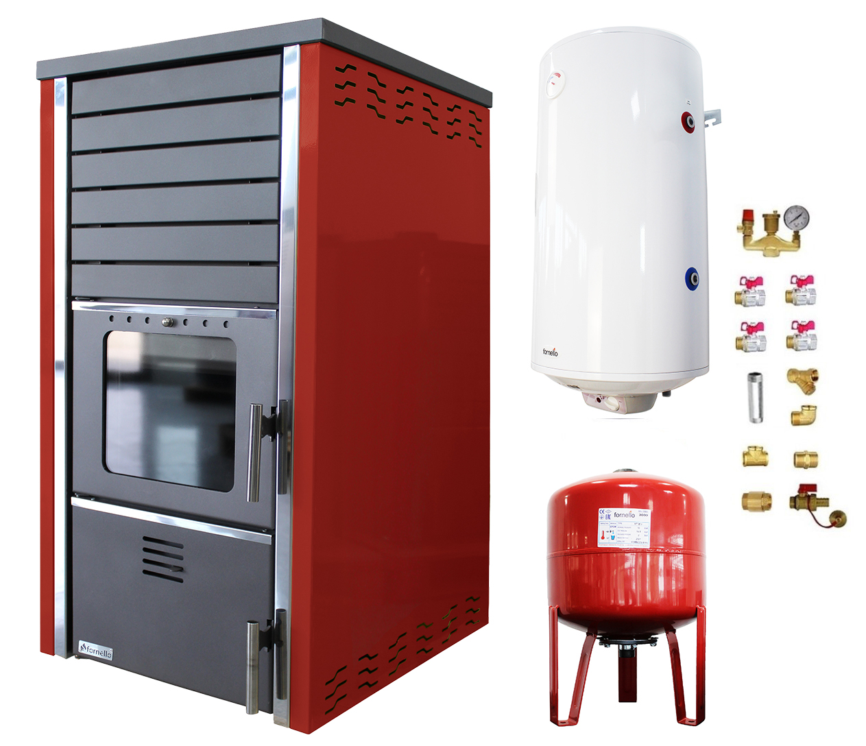 Termoseminu Fornello Supernova Red 38 KW Complet