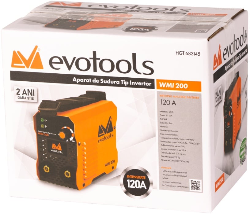 Aparat Sudura Invertor Evotools WMI 200 Pachet - imagine 8