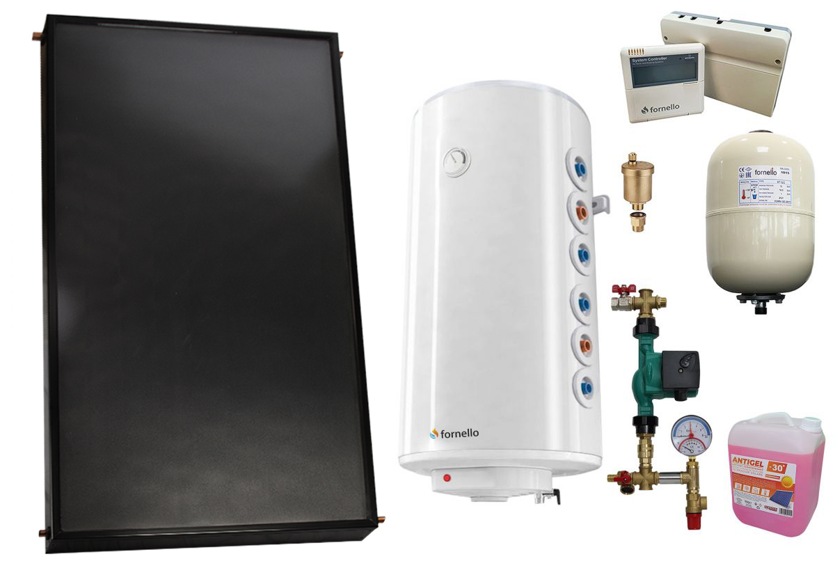 Pachet solar Fornello 2m² + boiler 120L presurizat