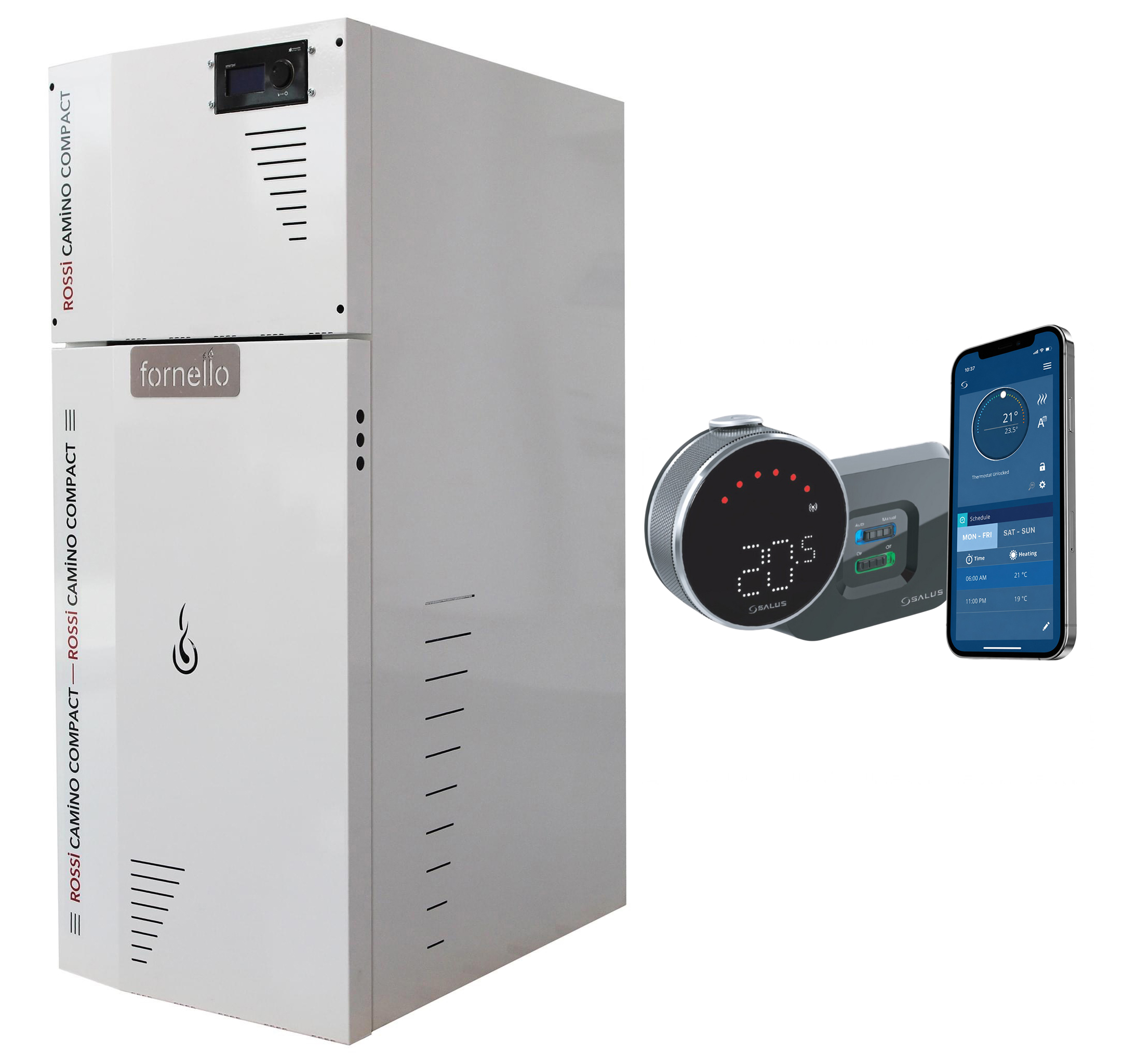 Centrală Peleti Fornello 25kW cu Control WiFi - imagine 2