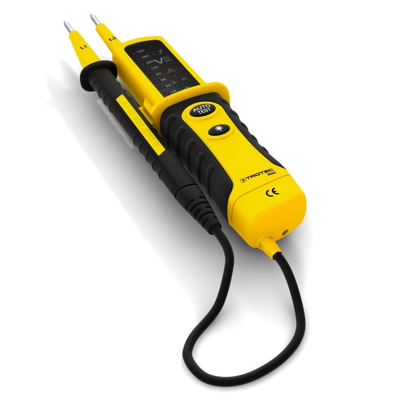 Tester tensiune Trotec BE20, IP64, cu lanternă integrată - imagine 3