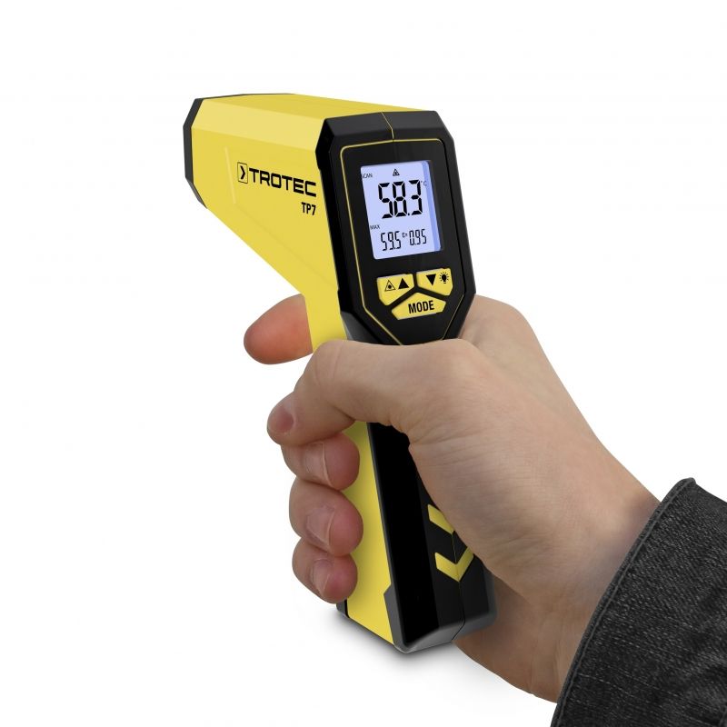 Pirometru TROTEC TP7 Dual Laser, -50...+1000°C, cu Alarmă - imagine 3