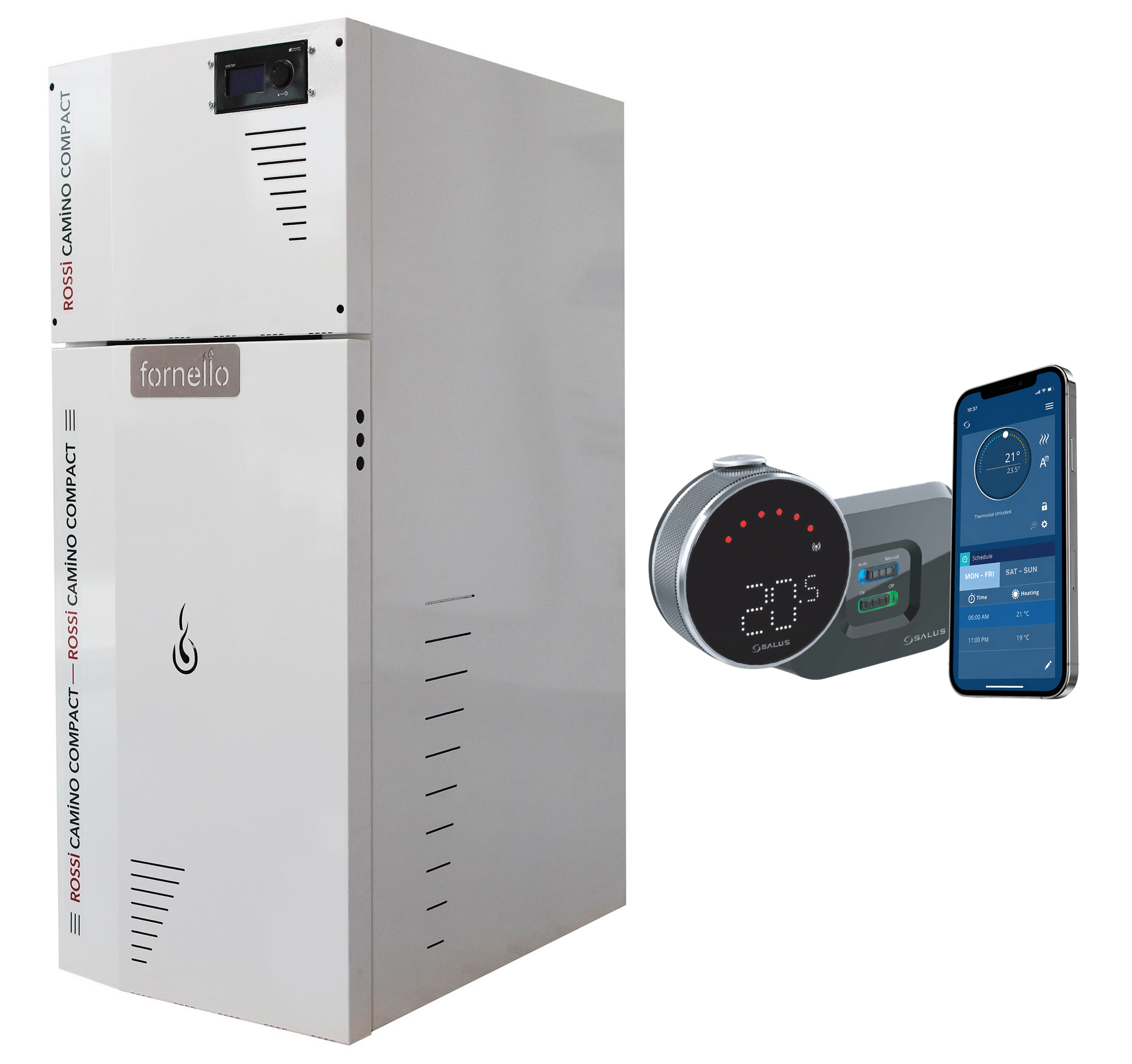Centrala peleti Fornello 35kw + Control Wi-Fi - imagine 2