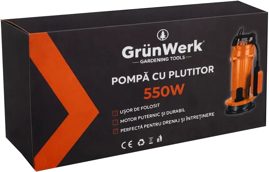 Pompa Submersibilă Grunwerk GW7173, 550W, Hmax 20m - imagine 3