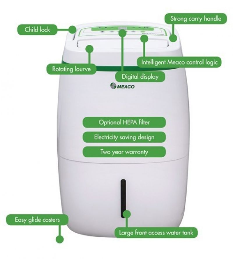 Dezumidificator Meaco UK20L 20 l/zi cu filtru HEPA cadou - imagine 5