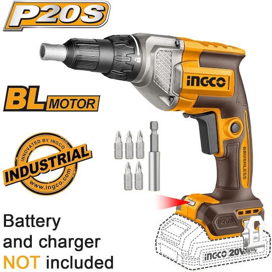 Bormașină Rigips INGCO 20V Brushless 4200rpm