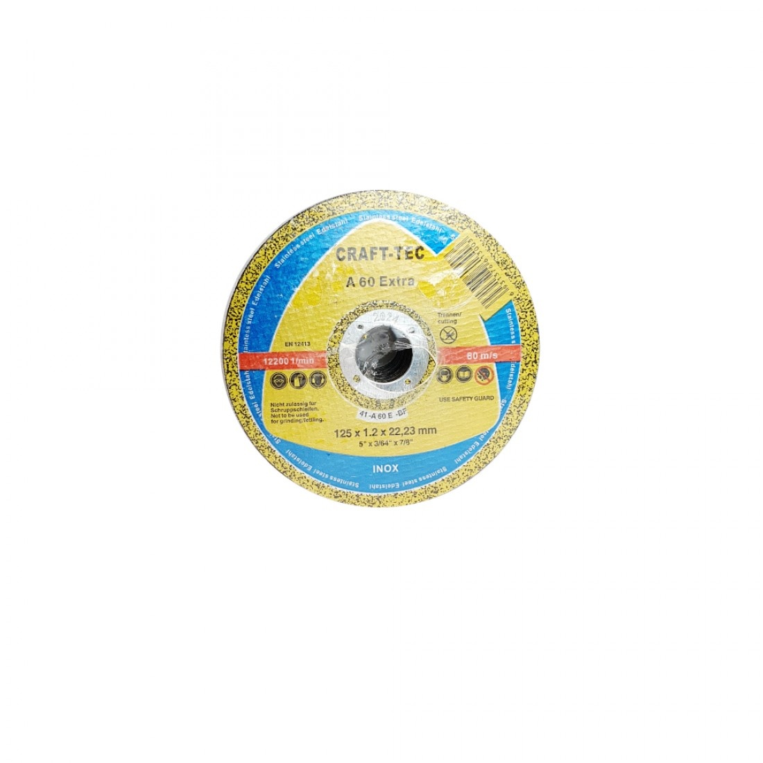 Disc debitare inox CRAFT-TEC MX386, tăiere fină, 25 buc