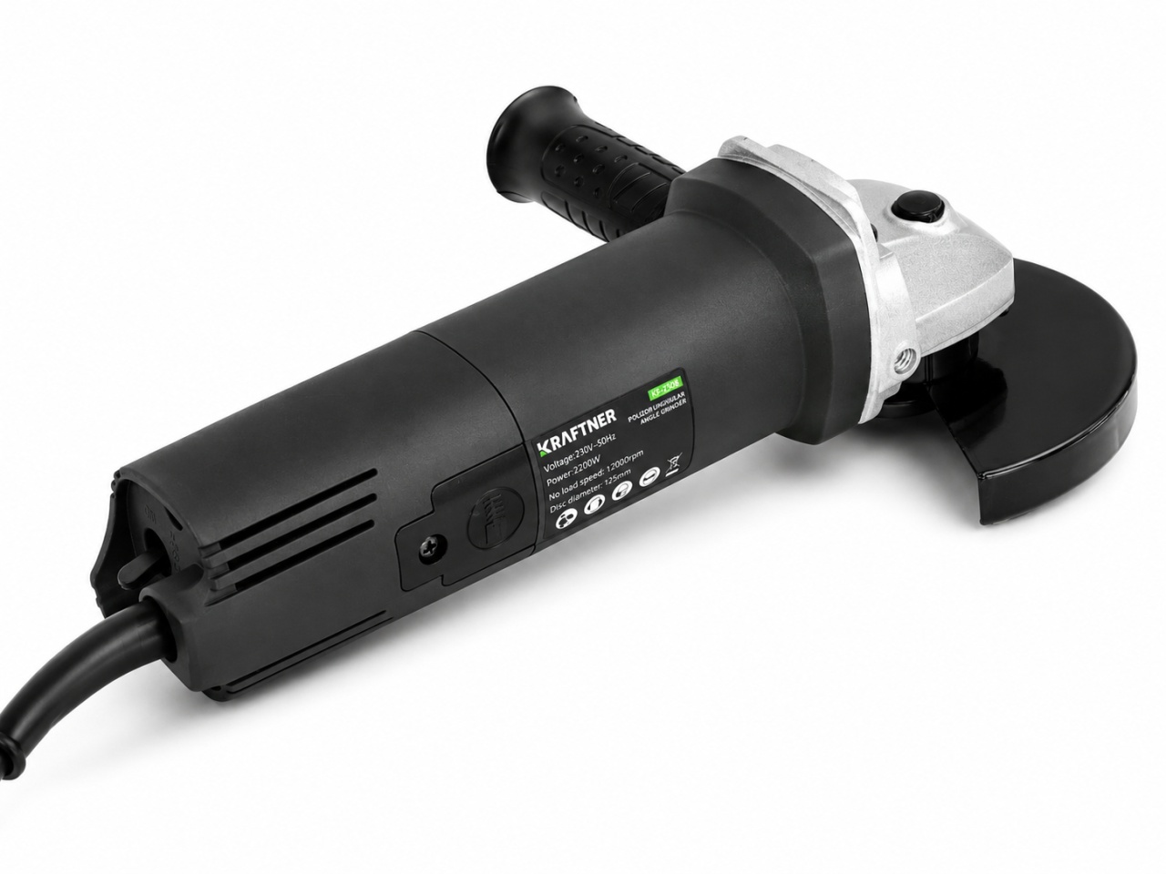 Polizor unghiular Kraftner KF-3058, 2200W, disc 125mm - imagine 3