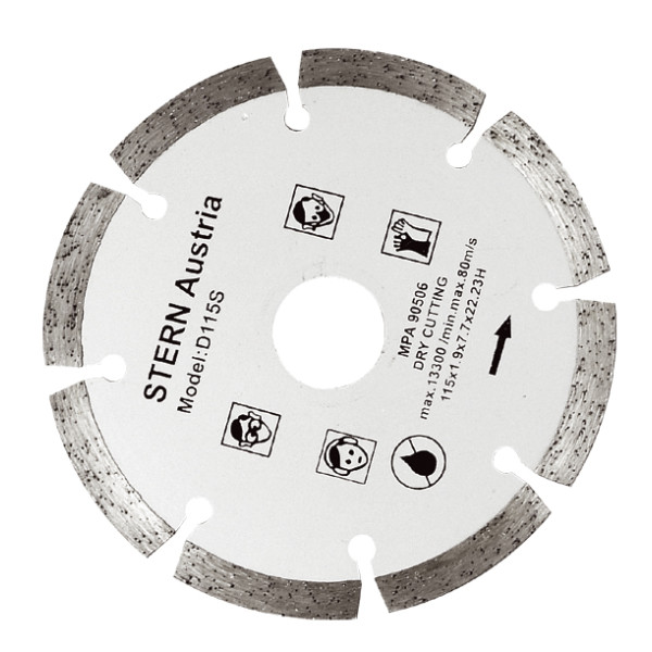 Disc diamantat Stern 115mm tăiere uscată