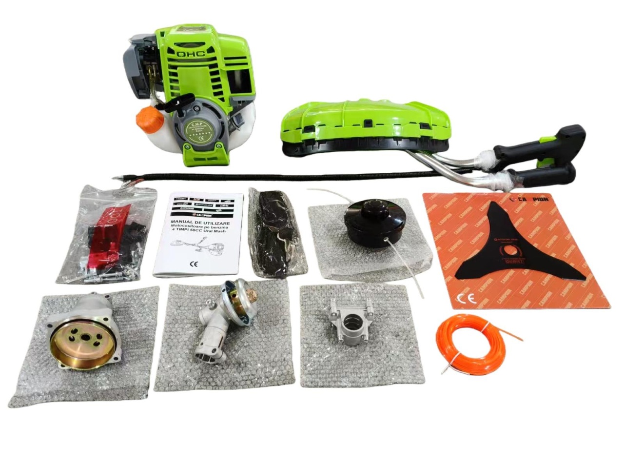 *8.5CP, 4TIMPI* Motocoasa pe benzina 4 timpi, 8.5CP, 58CC, 12000 rot/min, maner anti-vibratii, easy-start, CAMPION CMP1803 - imagine 3