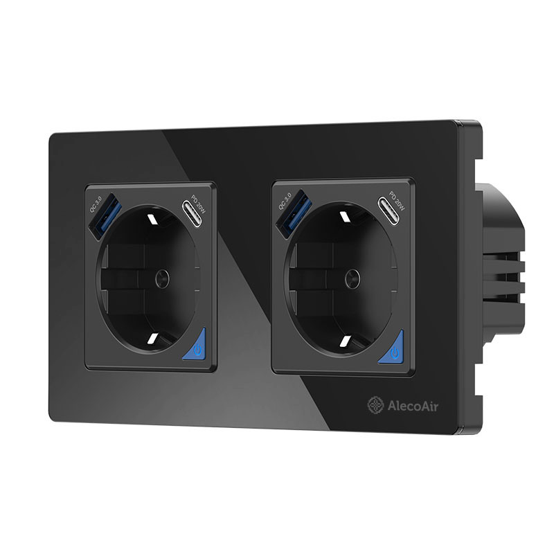 Priza WiFi AlecoAir G60 Black | Control Vocal - imagine 3