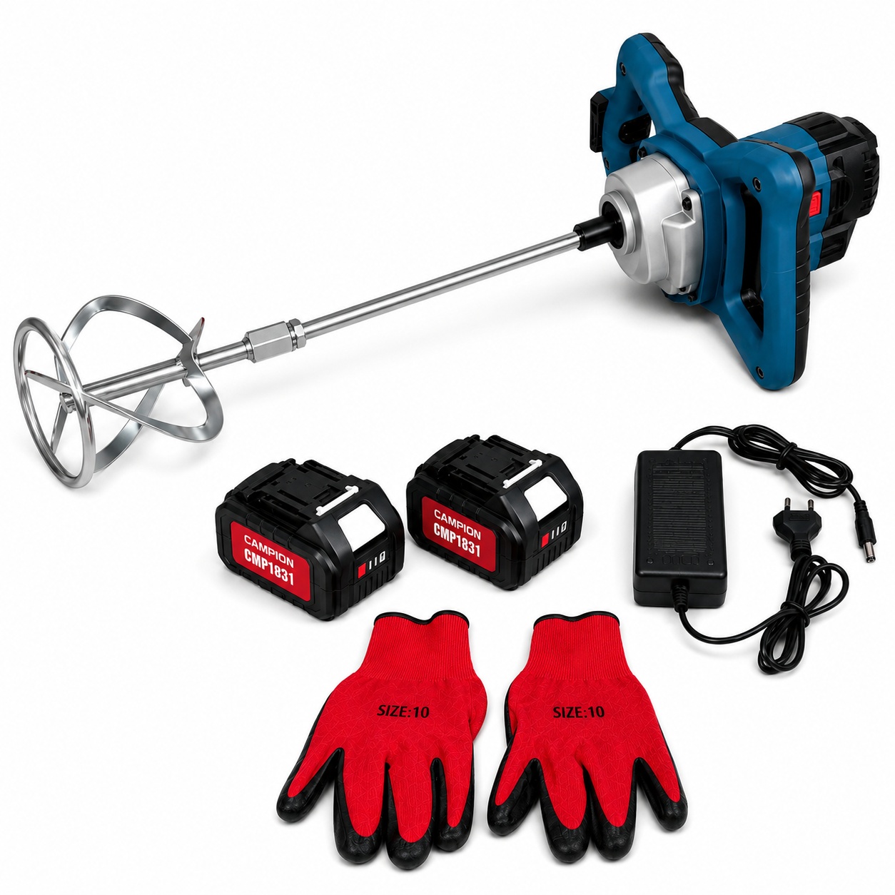 Mixer Mortar pe Acumulator 48V, 850 RPM, Campion CMP1831