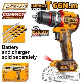 INGCO CIDLI209681 - Bormașină Impact 96Nm Brushless