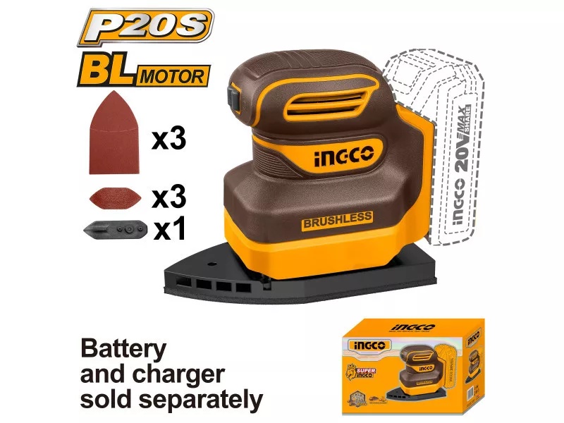 Mașină de șlefuit pe acumulator INGCO CPSLI2024 20V