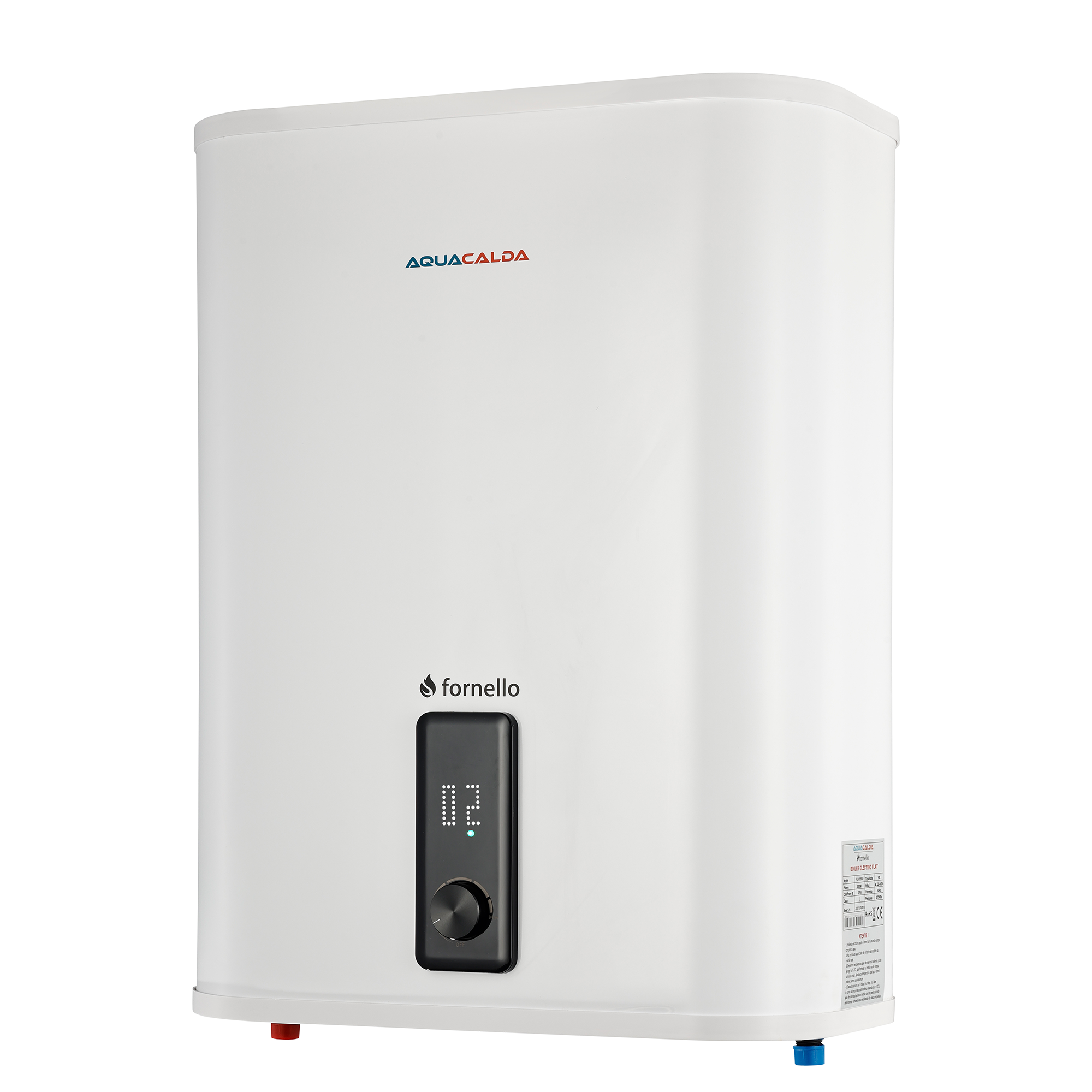 Boiler Electric Fornello AquaCalda Flat 50L, 2000 W, IPX4