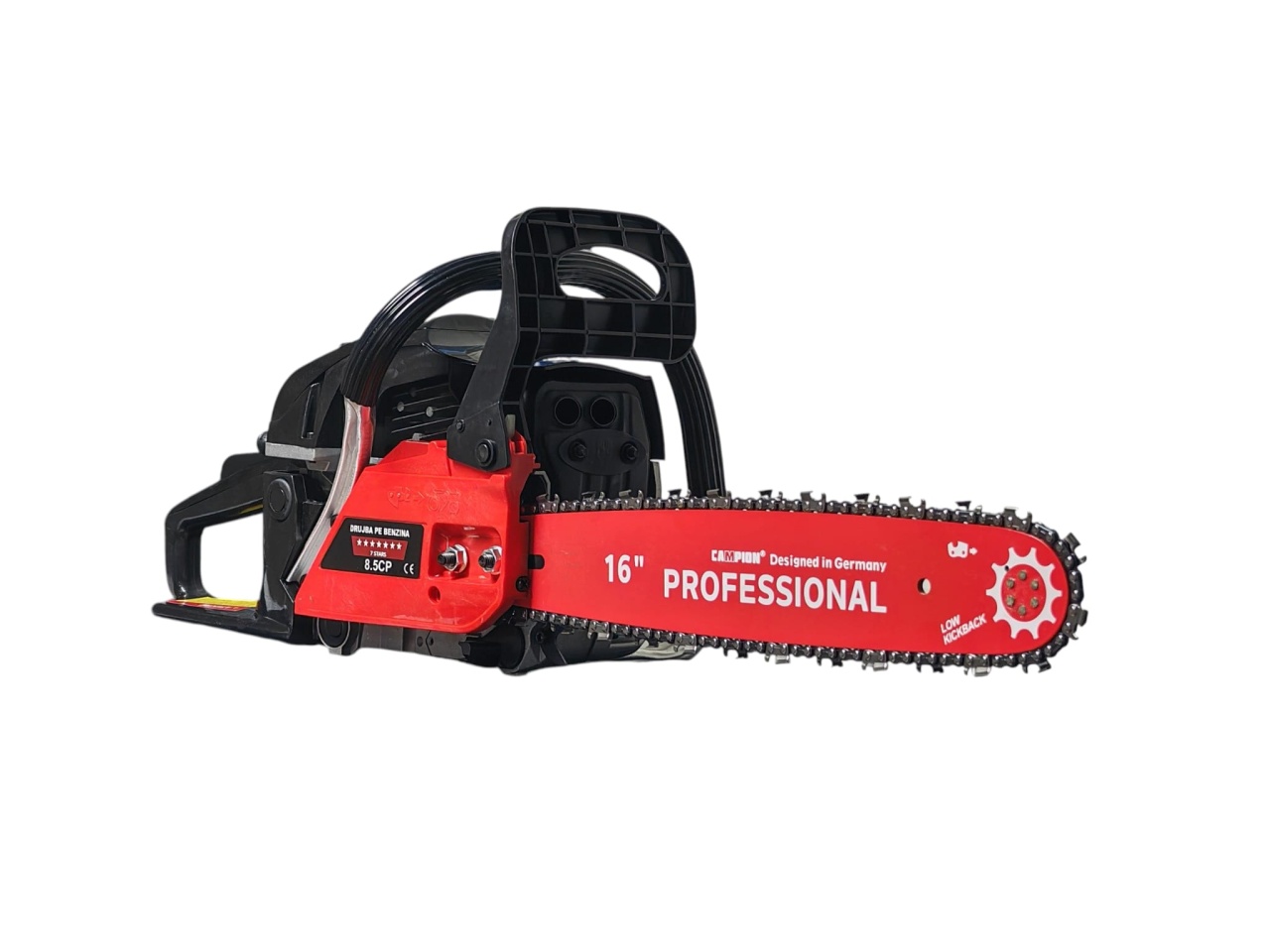 *SUPER Pachet* 8.5cp Drujba benzina + 3 lanturi + 3 lame + x2 ulei ungere lant 1L + x2 ulei amestec 0.5L + x2 bujii + accesorii + manusi protectie, MOTOYAMA JAPAN - imagine 6