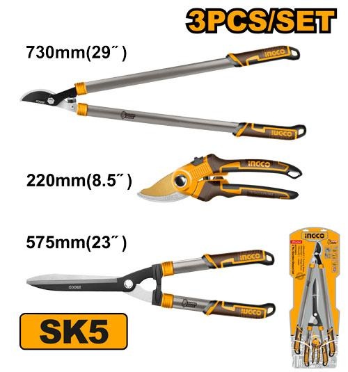 Set Foarfeci INGCO 3 bucăți - Tăiere Profesională