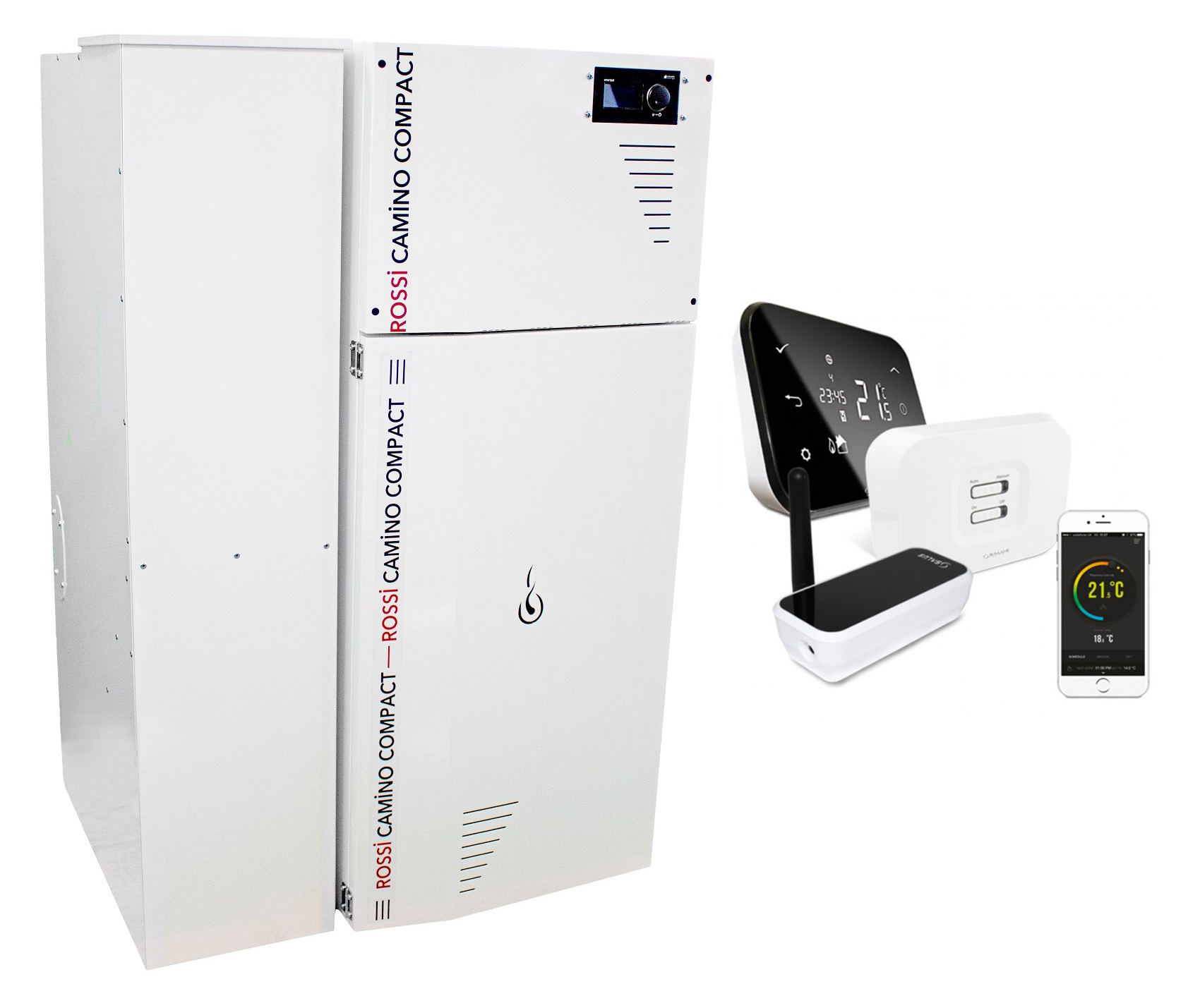 Centrala Peleti Fornello 35kw + Control Wi-Fi