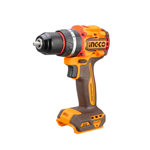 Masina de gaurit Bormasina 20V cu Impact 66Nm Mandrina Metalica, brushless, 2000rpm, fara acumulator Ingco CIDLI206681 - imagine 6