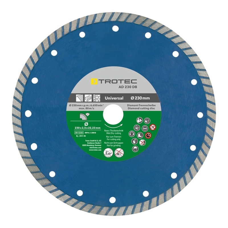 Disc Diamantat Trotec 230mm - Profesional - imagine 2