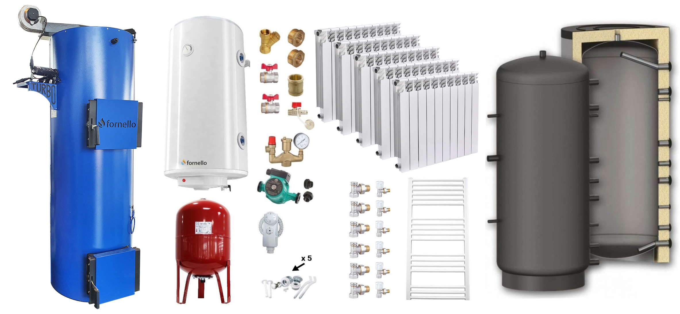 Kit Complet Încălzire Fornello Turbo 25 kW