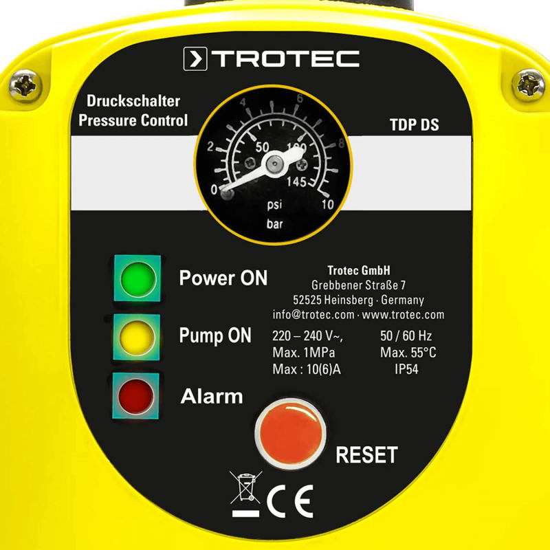 Presostat Trotec TDP DSA, control automat pompe de apă - imagine 7