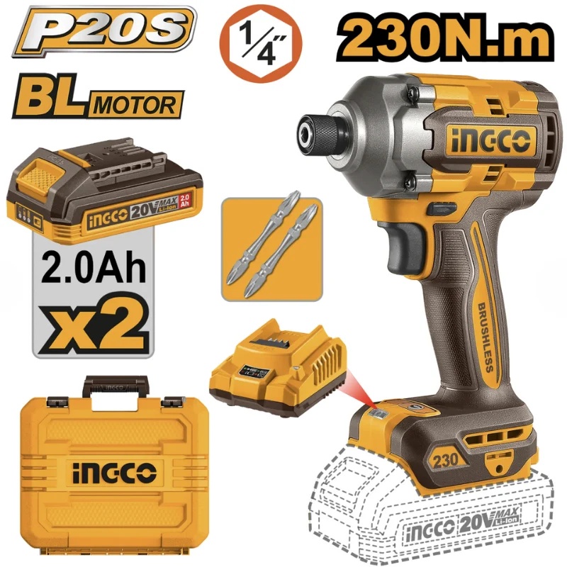 Filetantă cu impact 20V CIRLI2023, 230 Nm, motor brushless - imagine 4