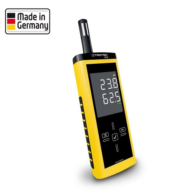 Termohigrometru TROTEC T210 profesional, IP54, USB