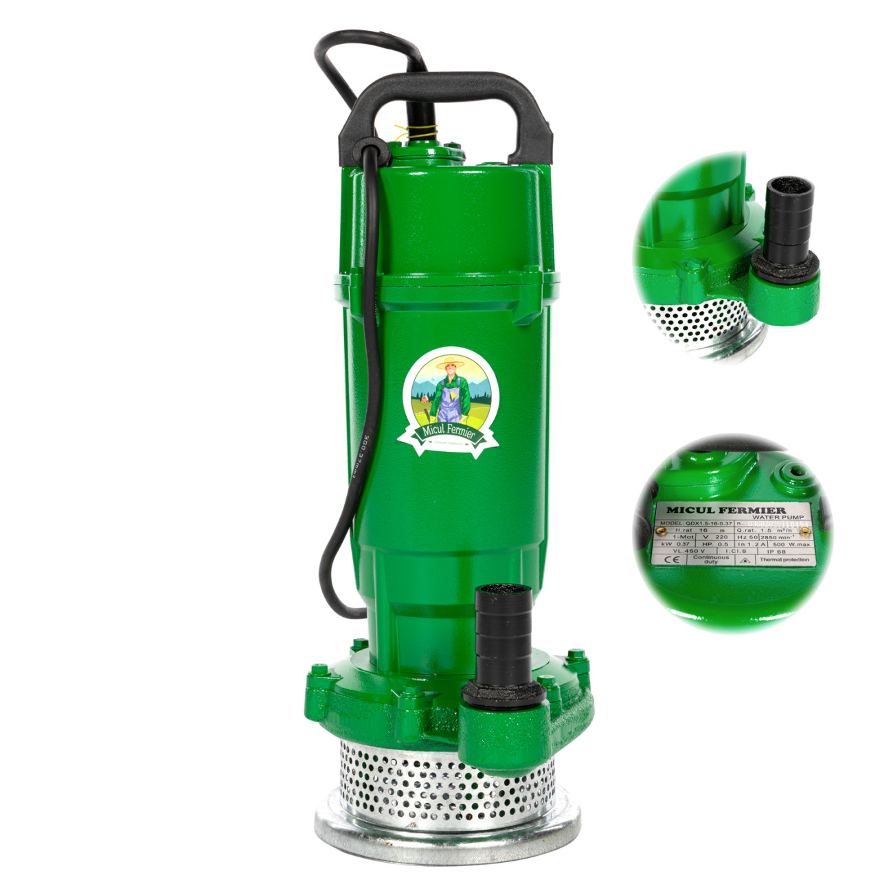 Pompa Submersibila Micul Fermier QDX-16, 370W - imagine 4