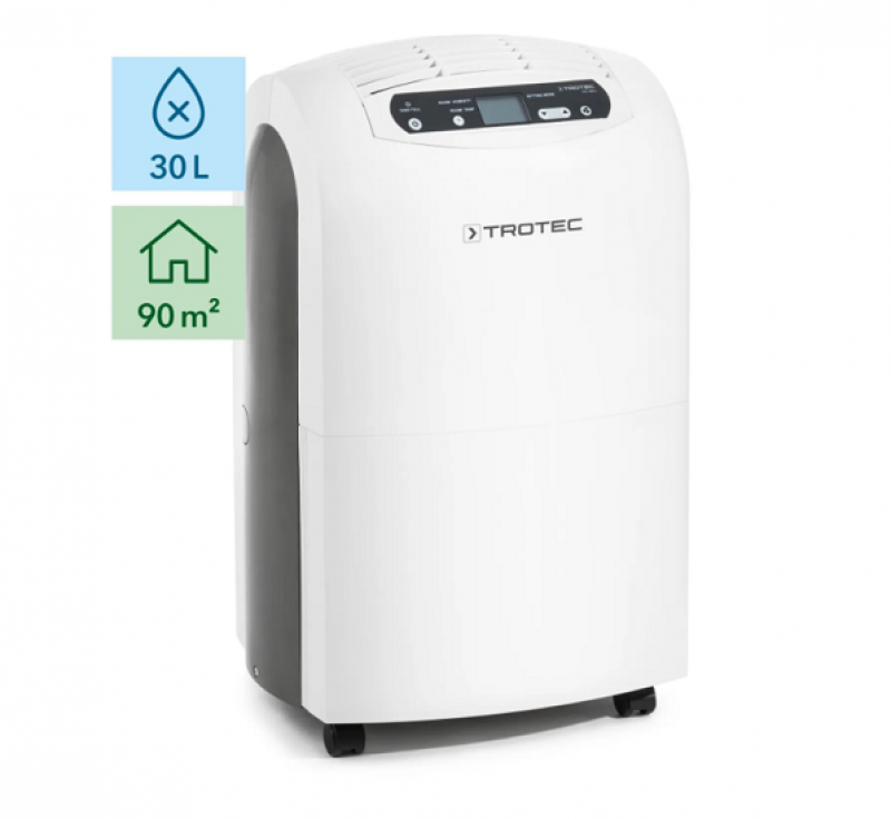 Dezumidificator Trotec TTK100E, 30 l/zi, până la 90 mp