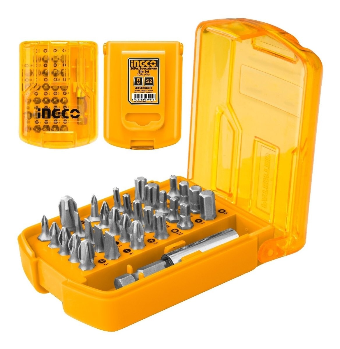 Set Biti 30 Piese INGCO AKSD08301 Profesional - imagine 2