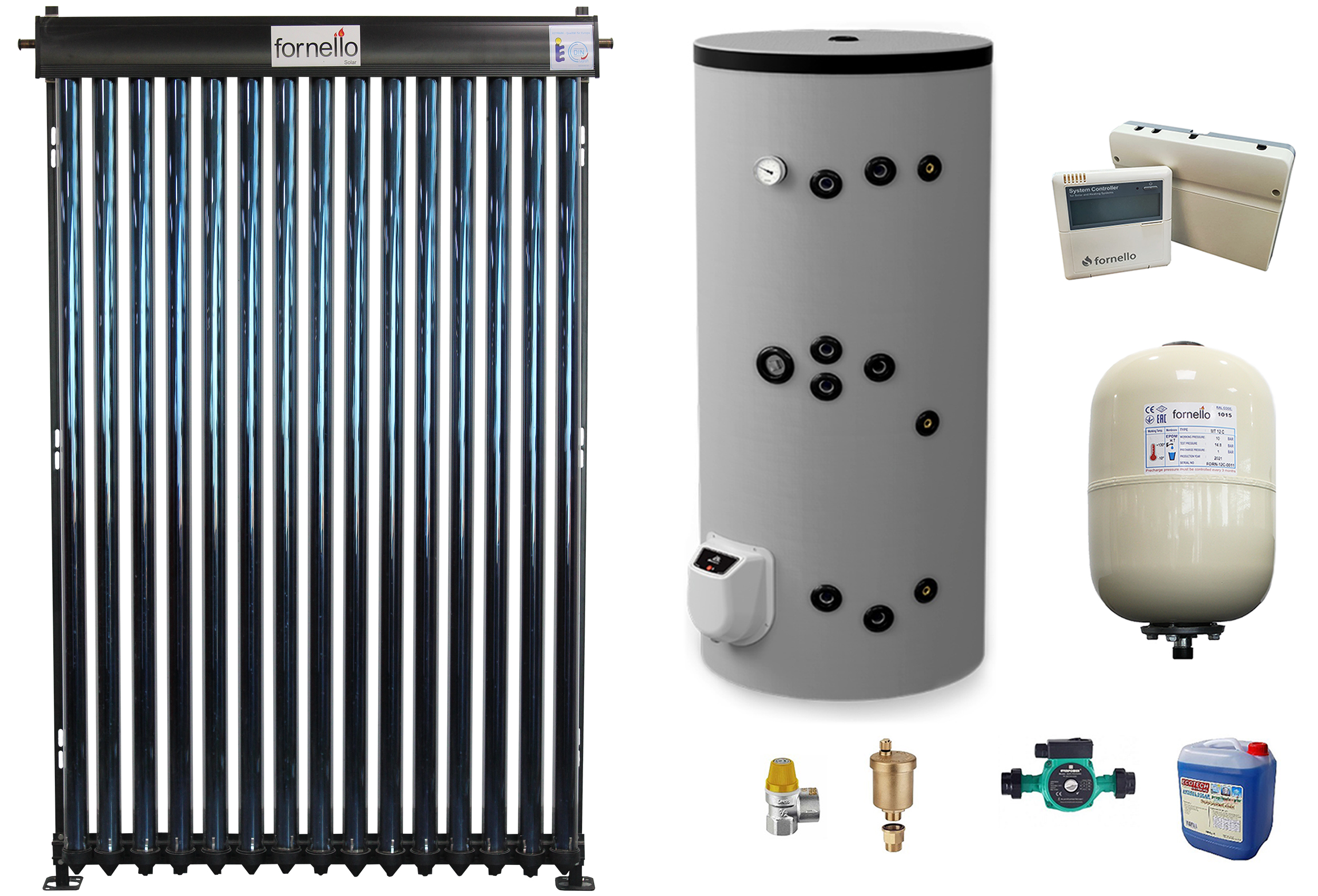 Sistem Solar Presurizat Fornello 15 Tuburi 150L