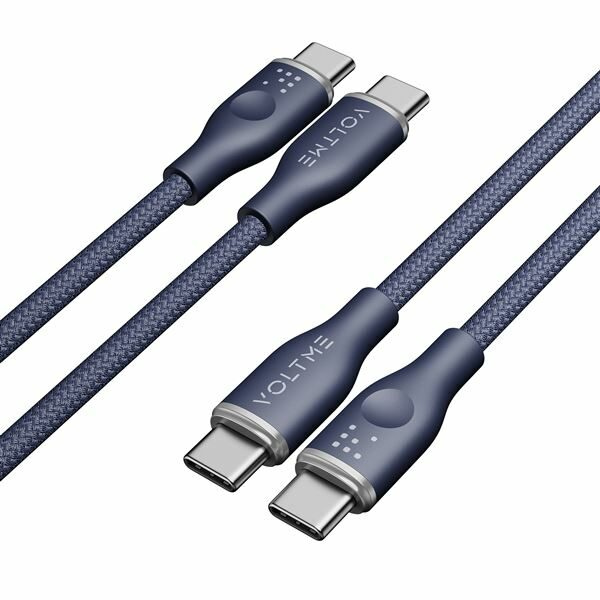Cablu USB-C Voltme Rugg 60W Albastru