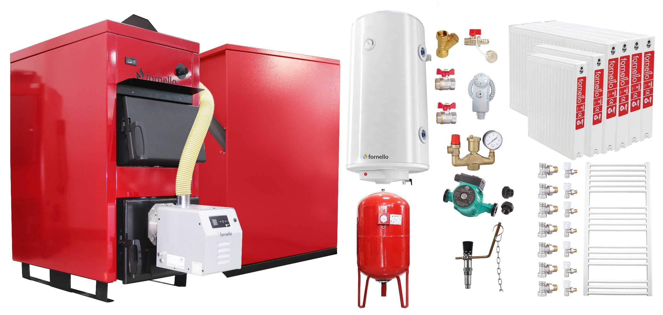 Pachet Centrală Mixtă Fornello 40 kW Complet
