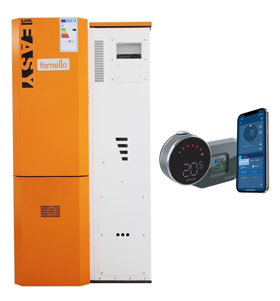 Centrala pe peleti Fornello 25 kW pachet complet - imagine 2
