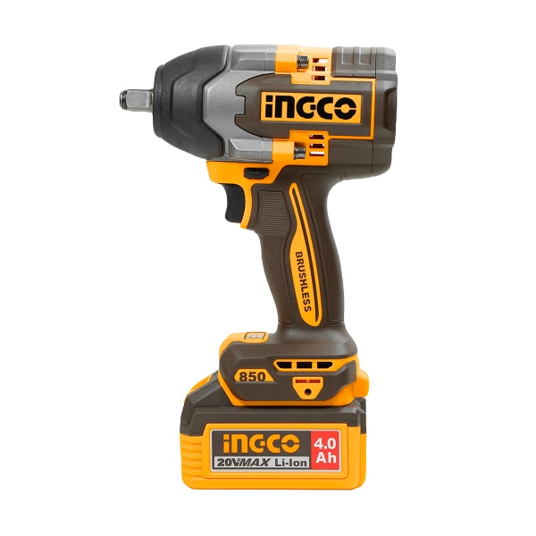 Masina de insurubat, cheie cu impact20V BL 1/2 850nm cu 2 x 4.0Ah cu baterie Ingco CIWLI2085 - imagine 6