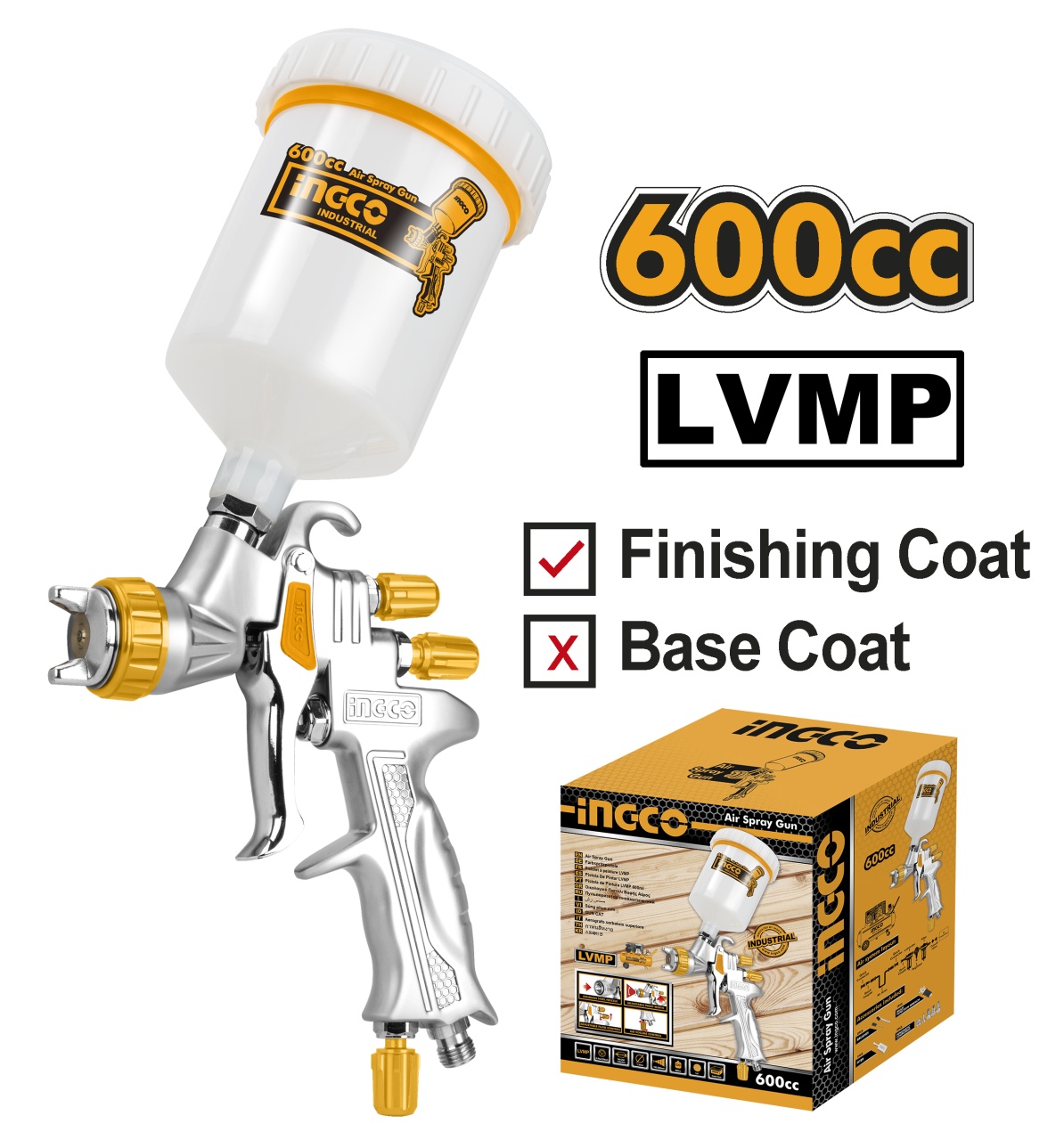 Pistol Vopsit Ingco ASG1065 LVMP