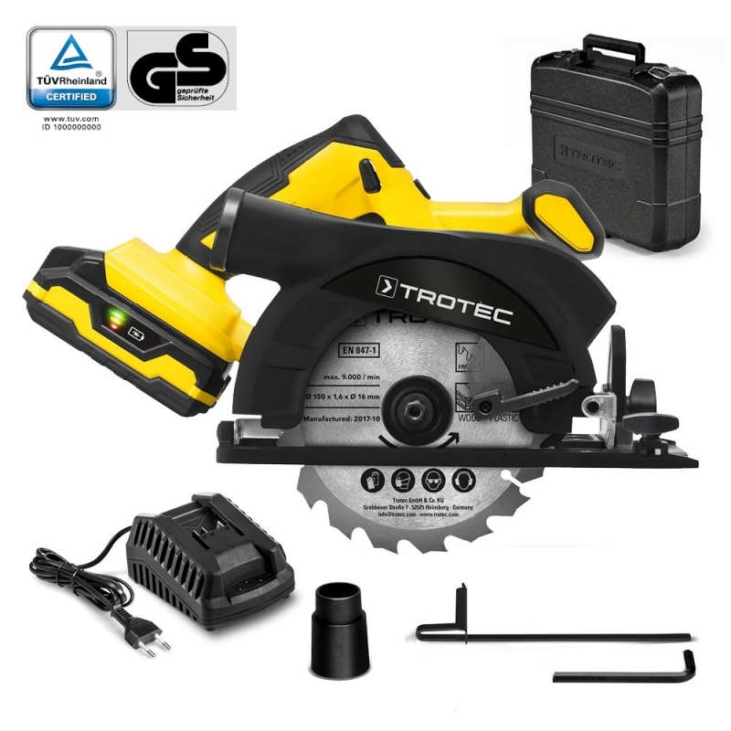 Fierăstrău Circular cu Acumulator Trotec PCSS 10-20V, 150 mm