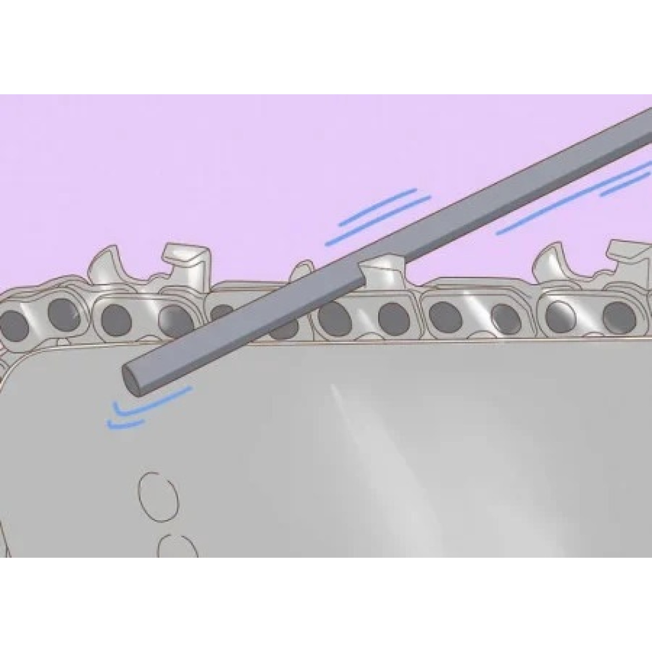 Pilă Așcutit Lant Drujba 4.5mm Ronex | Set 3 Buc - imagine 4