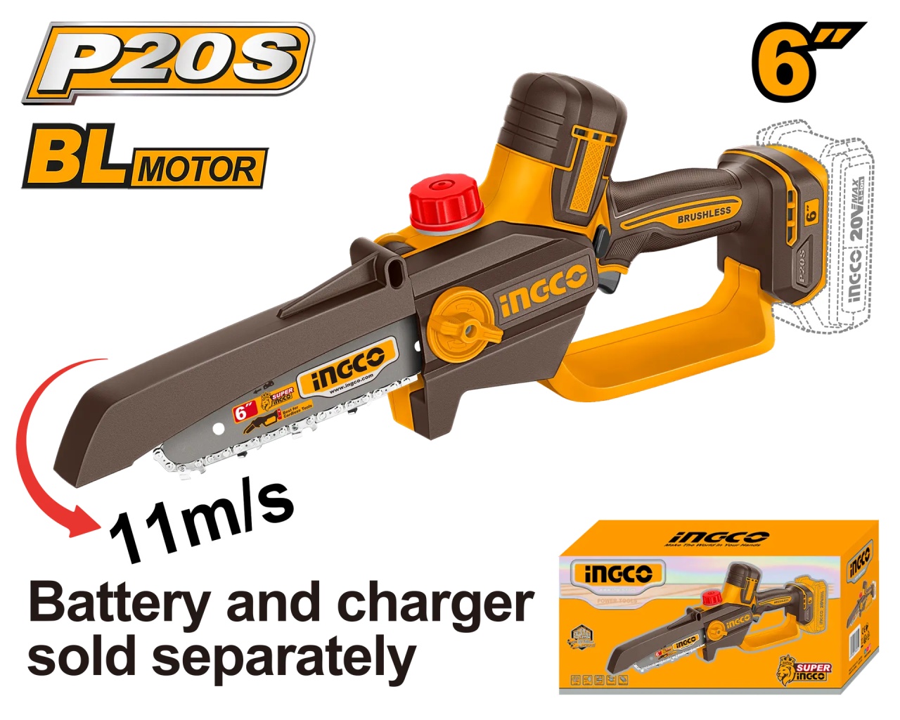 Fierăstrau INGCO 20V Brushless - Putere și Mobilitate