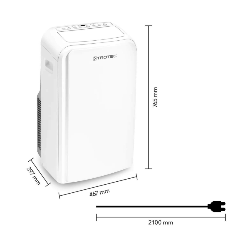 Trotec PAC 3910 X - Aer Condiționat Portabil WiFi - imagine 7