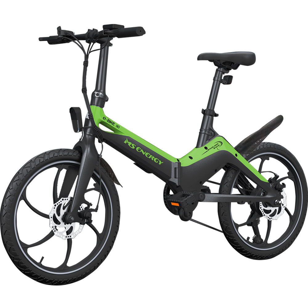 Bicicletă Electrică MS Energy i10 Negru Verde