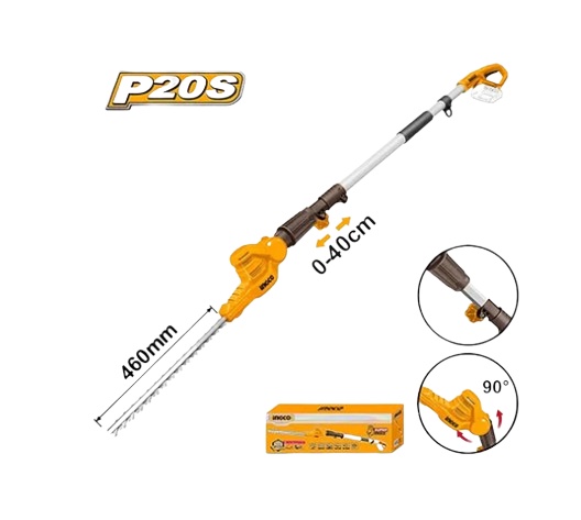 Fierastră Gard Viu Telescopic Ingco 20V