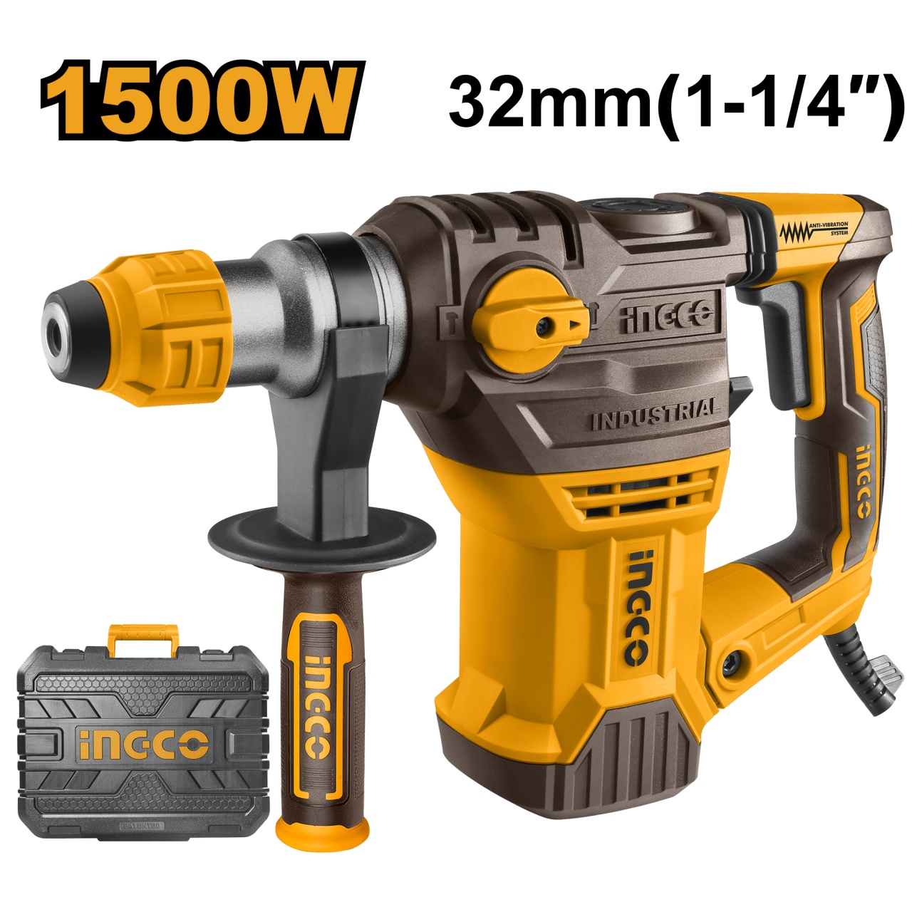 Ciocan Rotopercutor Ingco 1500W SDS Plus